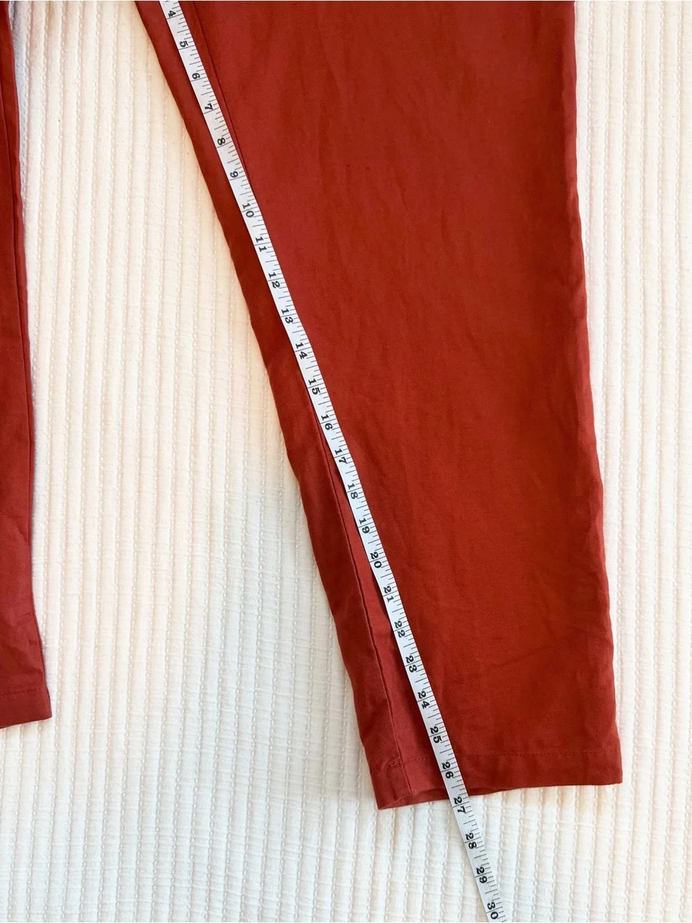 Quince Cotton Linen Twill Coverall Jumpsuit in Rust Red NWT